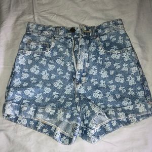 American Apparel High Wasted Denim Shorts
